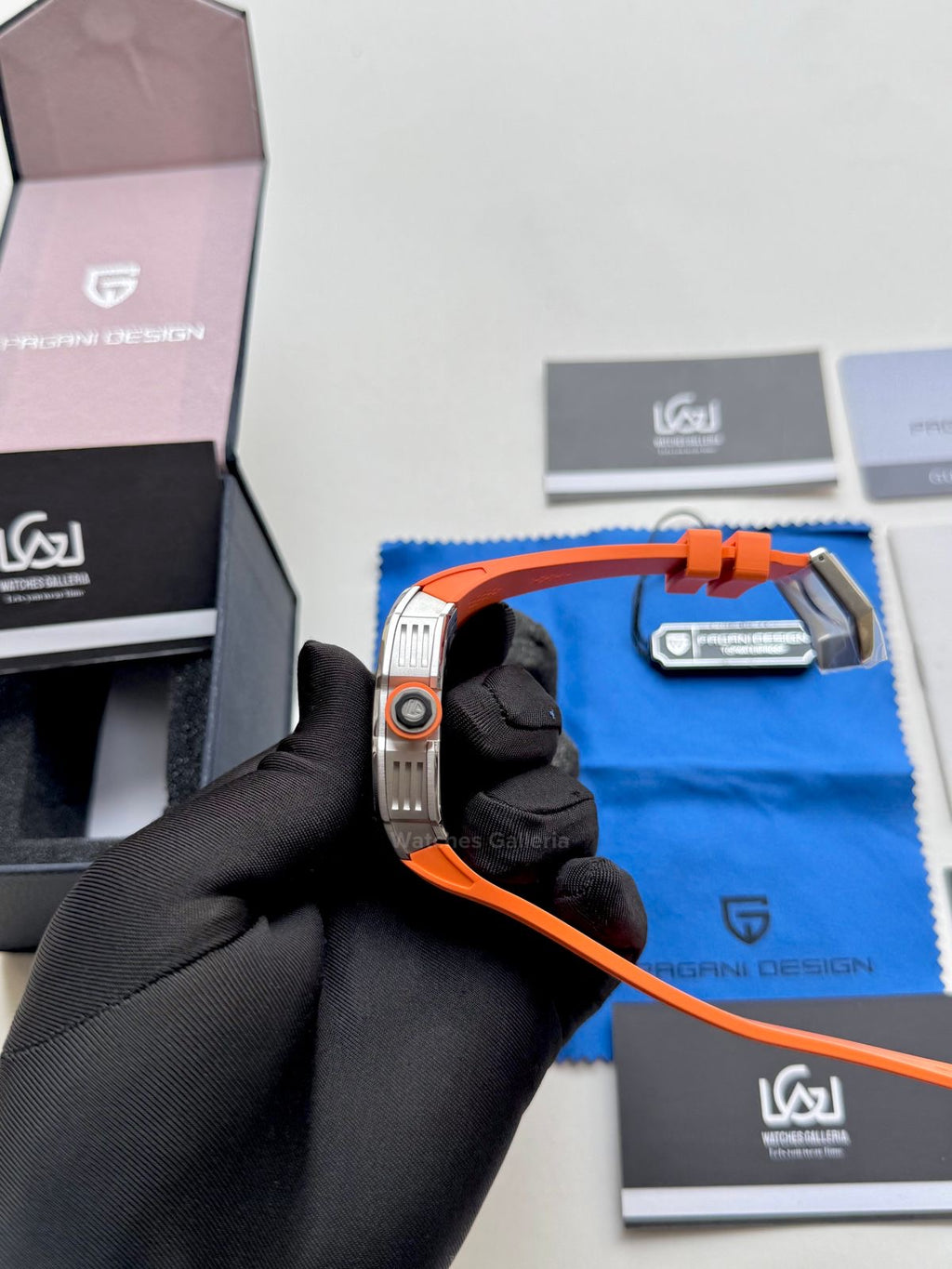 Pagani Design Tonneau Calendar Quartz PDys012 (Orange) Pagani Design in Pakistan