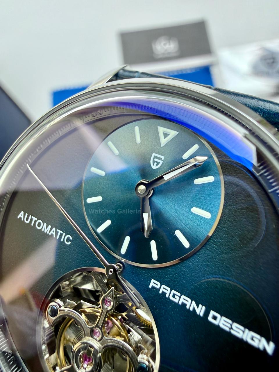 Pagani Design PD1796 Tourbillon Blue in Pakistan – Luxury Automatic Mechanical Men’s Watch with Sapphire Crystal & Exhibition Back