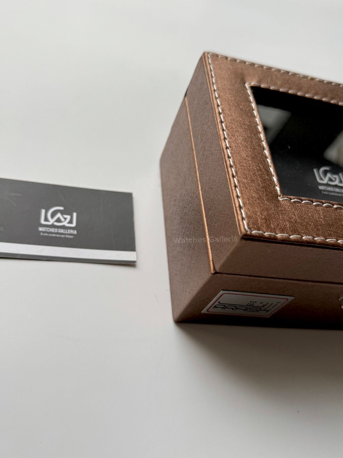 Watch Organizer Box (Brown) | 3 Slots Watch Box | Watch Storage Box | Watch Box