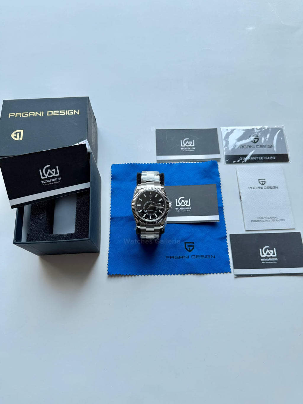 Pagani Design PD1888 Sky Dweller Black Automatic GMT Watch for Men Sapphire Crystal Original Pagani Design Watch Pakistan