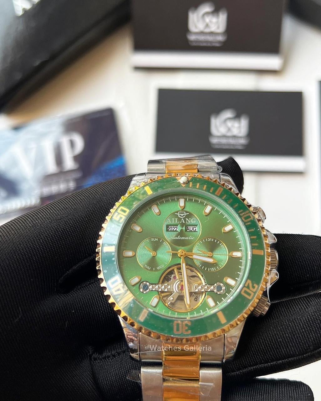 Ailang Flywheel Automatic (Green/Gold) AL8202