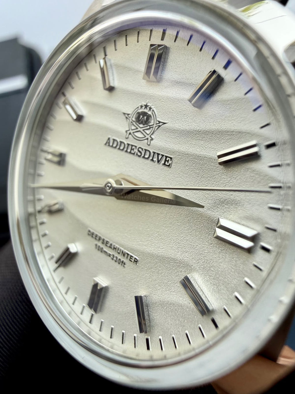 Addiesdive AD2030 Desert Jubilee White Unisex Watch – 36mm Classic Desert Dial, Japan VH31 Quartz Movement, Blue Anti-Glare Mineral Glass & Genuine Jubilee Strap