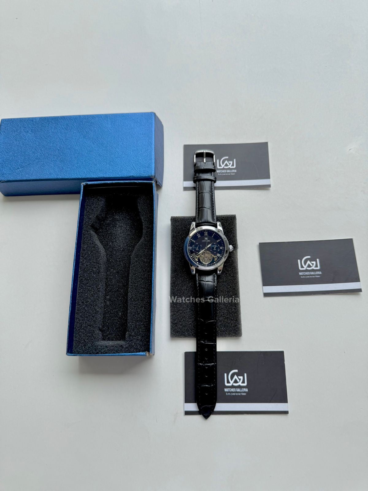 Aokulasic Calendar Flywheel Watch Automatic (Black) AOKU1701 Watches Galleria