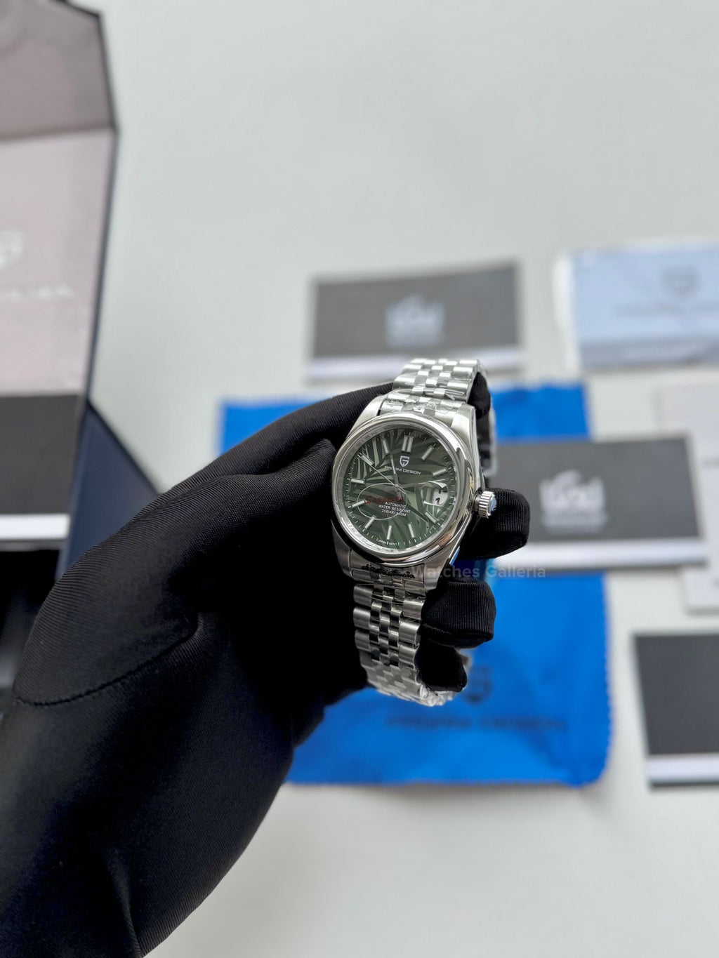 Pagani Design Oyster Perpetual Jubilee Automatic PD1715 Palm Dial (Green) Pagani Design in Pakistan