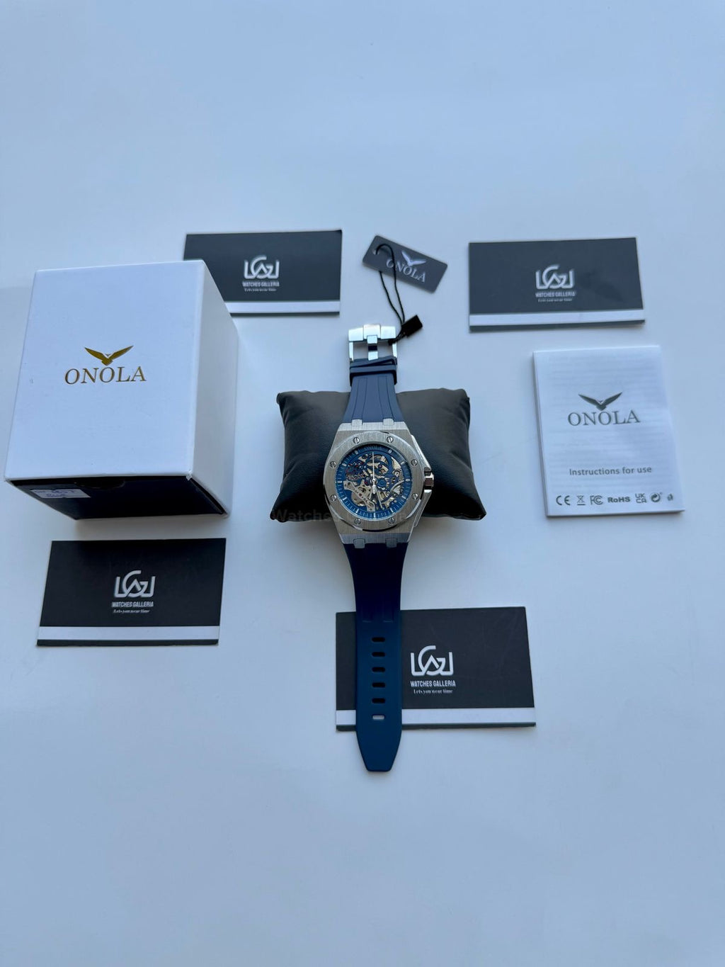 Onola 3834 Royal Oak Offshore Skeleton Blue 46mm Automatic – Premium Sports Watch
