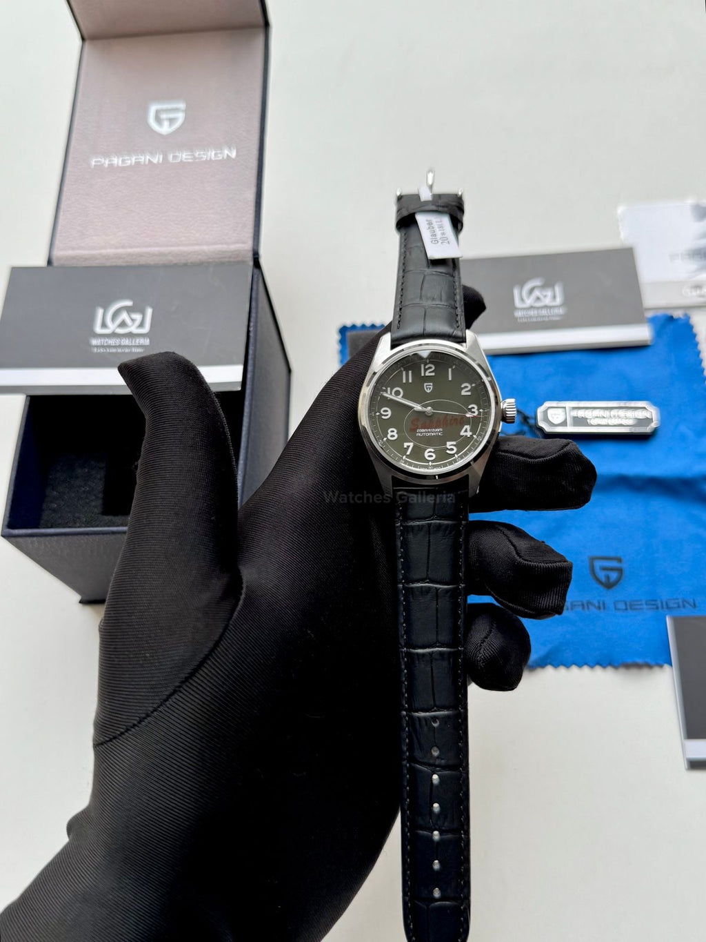 Pagani Design PD1717 Spirit Pilot Automatic (Green Leather Exclusive) Pagani Design in Pakistan