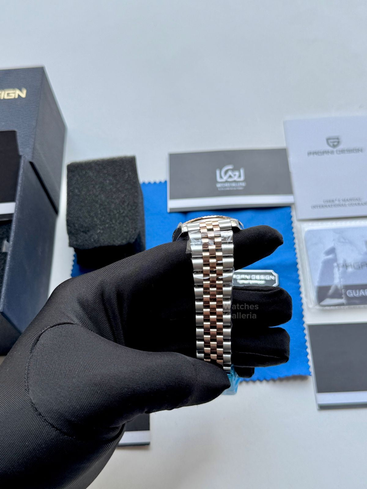 Pagani Design PD1752 Date Day Automatic (Two Tone Silver) New Release Pagani Design in Pakistan