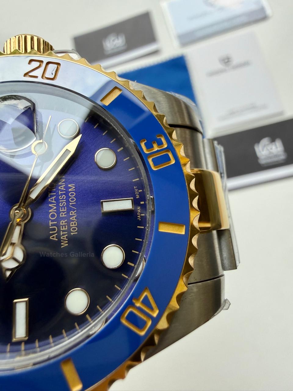 Pagani Design Watch PD1639 Submariner Automatic (Gold Blue) Pagani Design in Pakistan