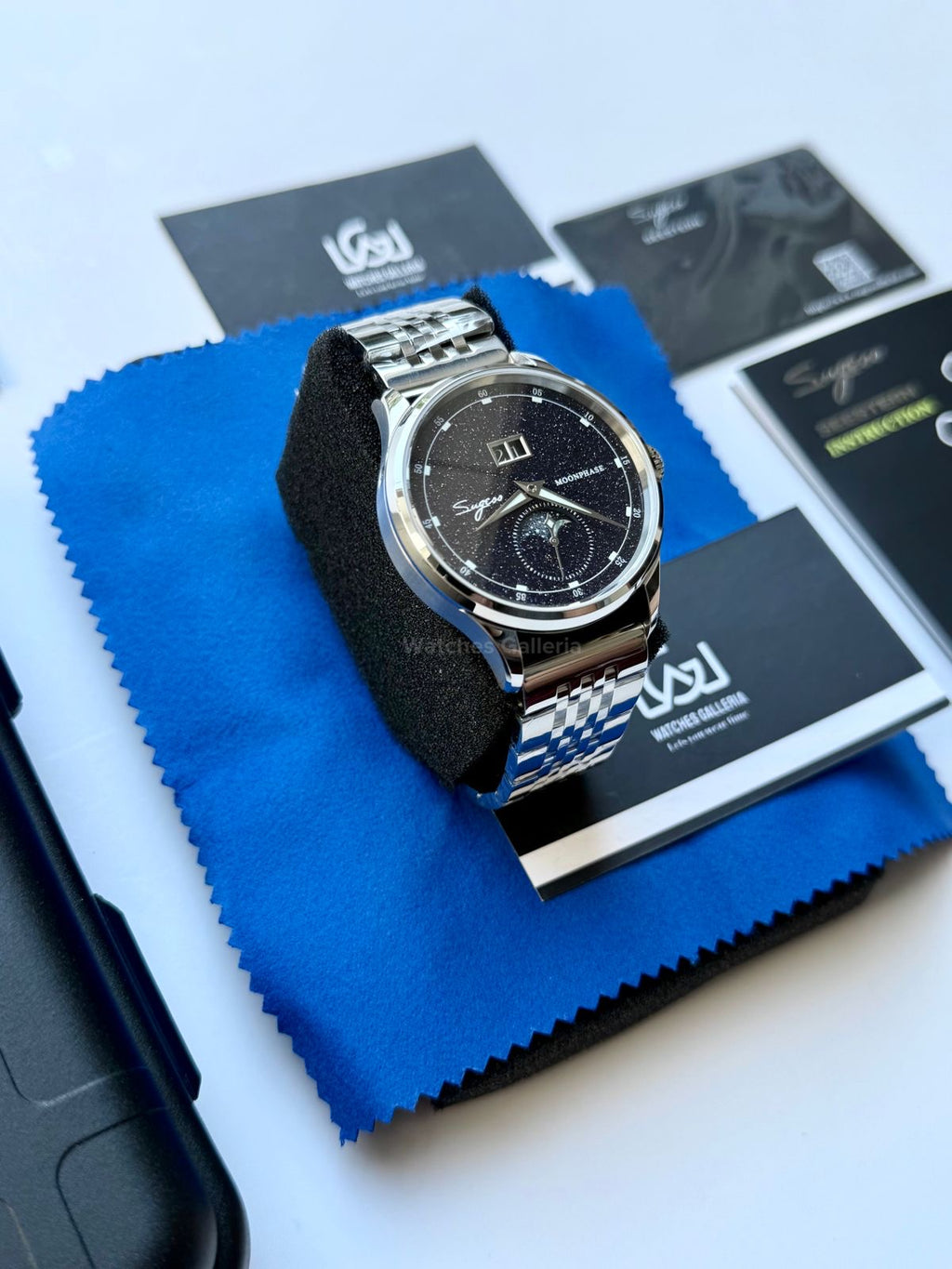 Sugess S401B Oyster Moonphase Watch in Pakistan – Luxury Men’s Automatic Mechanical Watch with Starry Sky Dial