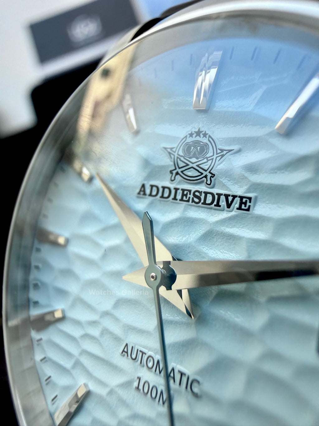 Addiesdive AD2118 Omiwatari Blue Silicon “Ice Blue” Addiesdive Watch in Pakistan