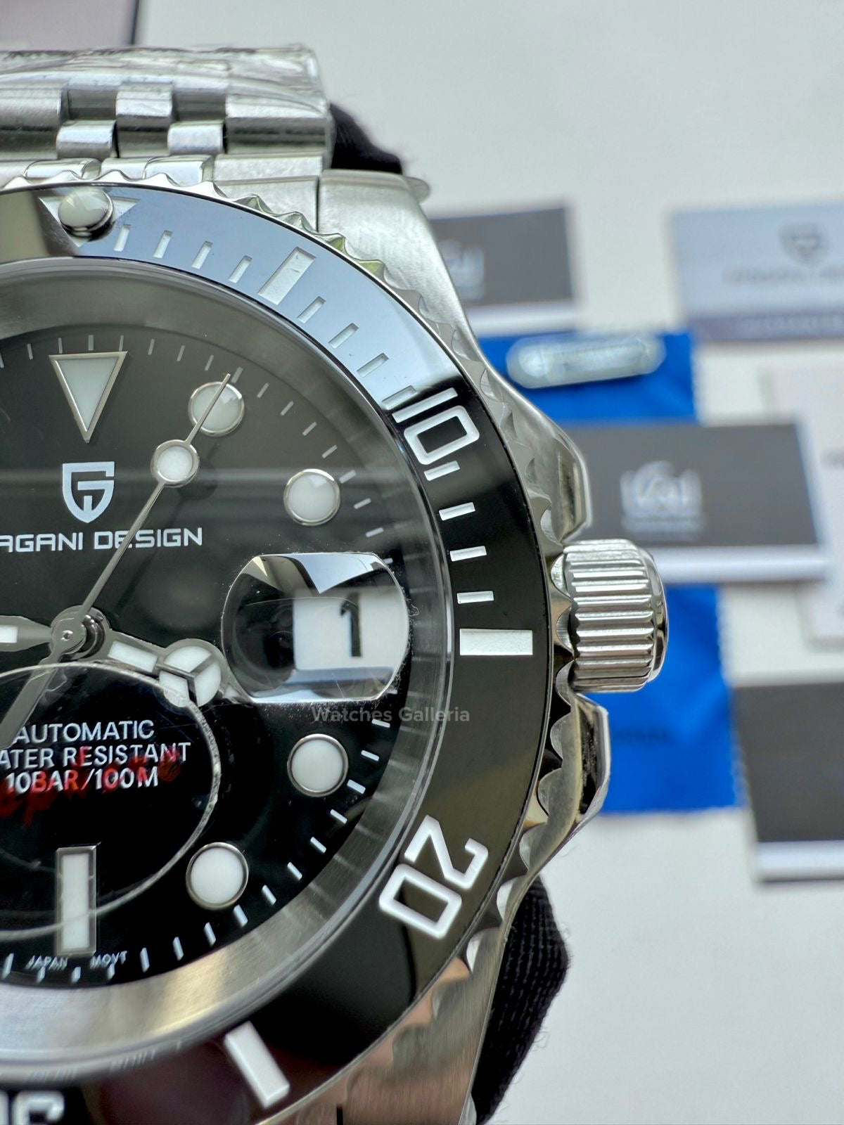 Pagani Design Submariner Date Automatic PD1661 (Black) Pagani Design in Pakistan