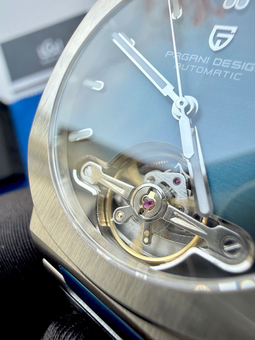 Pagani Design PDys025 Nautilus Flywheel Blue 42mm Automatic – Sapphire Glass | Skeleton Dial | Exhibition Back