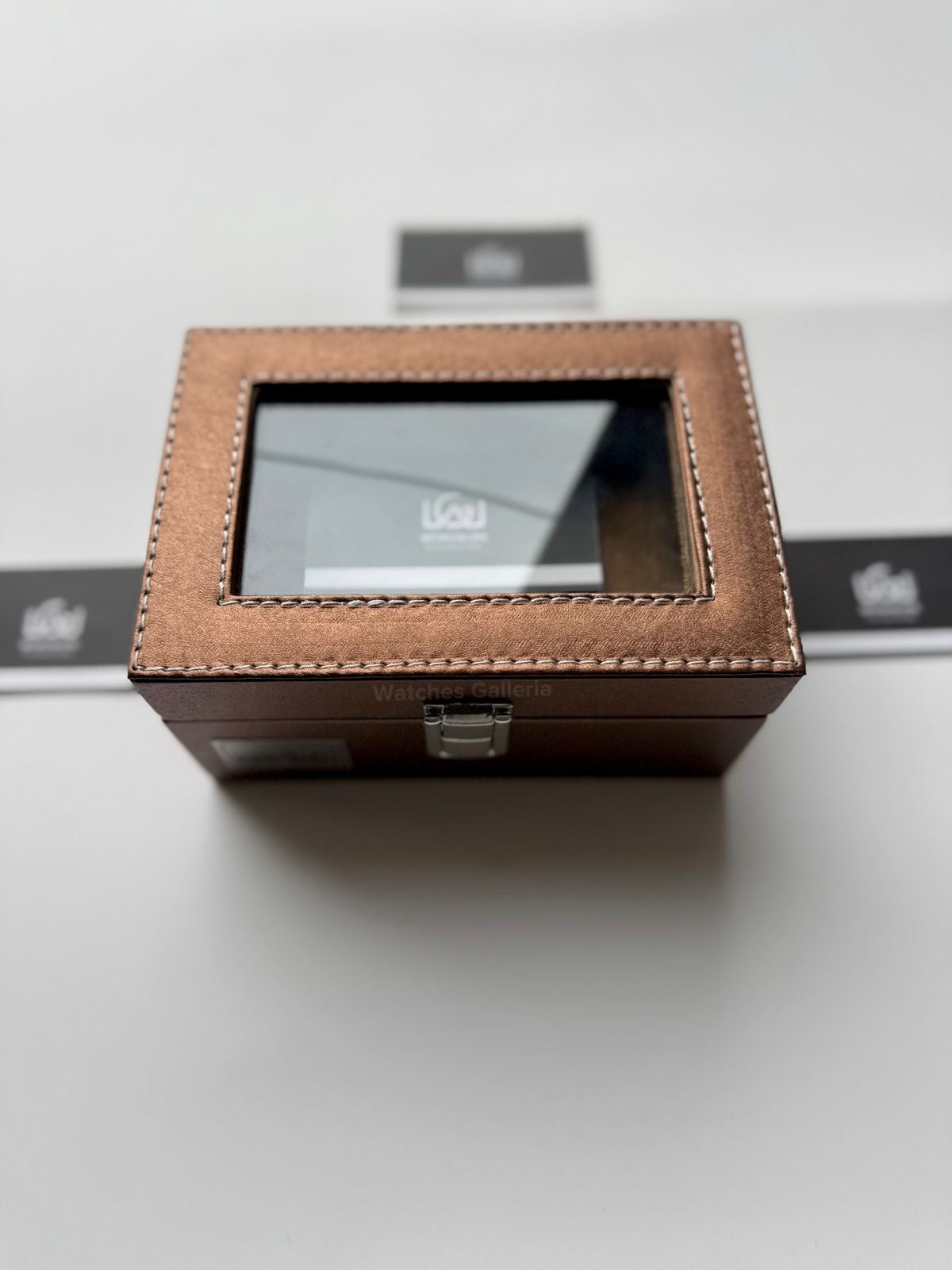 Watch Organizer Box (Brown) | 3 Slots Watch Box | Watch Storage Box | Watch Box