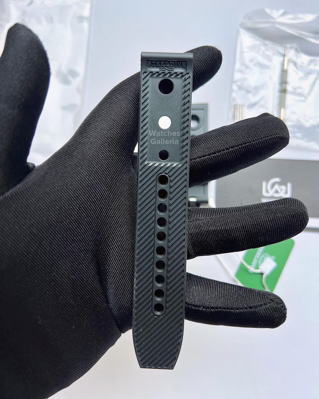 Steeldive Silicon Strap 22mm (Black)
